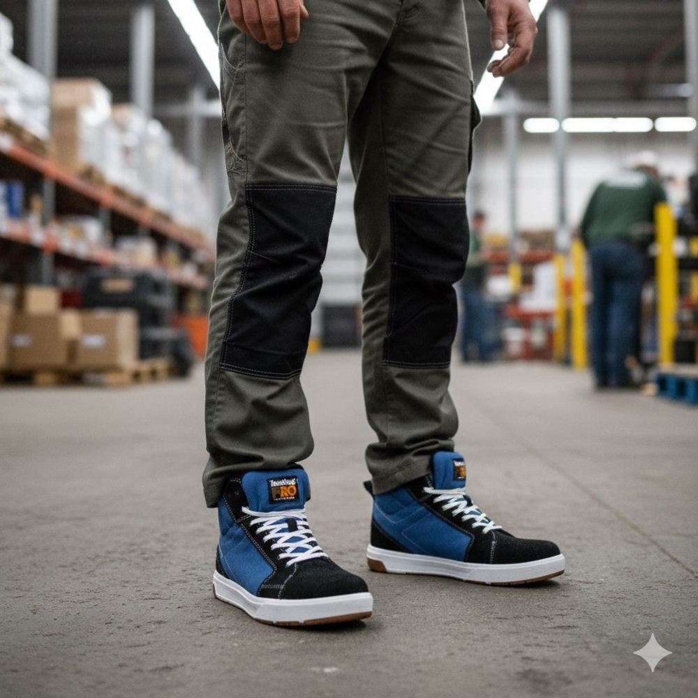 Timberland PRO Berkley Hi Men's Composite Safety Toe Work Shoes Black/Blue